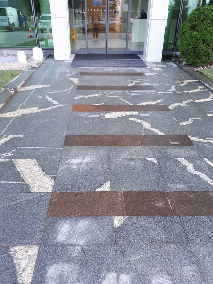 Strojno čiščenje kamna